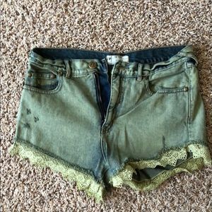 Free People high waisted shorts